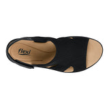 SANDALIAS DAMA FLEXI 133703 TEXTIL NEGRO