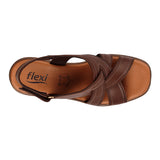 SANDALIAS DAMA FLEXI 133504 PIEL CAFÉ