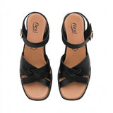 SANDALIAS FLEXI MUJER 133504 PIEL NEGRO