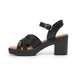SANDALIAS FLEXI MUJER 133504 PIEL NEGRO