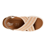 SANDALIAS DAMA FLEXI 129405 TEXTIL BEIGE
