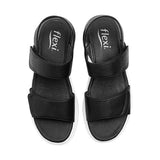 SANDALIAS FLEXI MUJER 129401 SIMIPIEL NEGRO