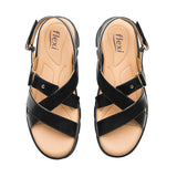 SANDALIAS FLEXI MUJER 128513 PIEL NEGRO
