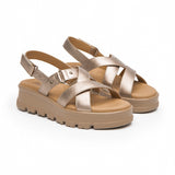 SANDALIAS FLEXI MUJER 128513 PIEL ORO
