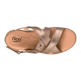 SANDALIAS FLEXI MUJER 128513 PIEL ORO