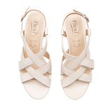 SANDALIAS DAMA FLEXI 128309 PIEL BLANCO