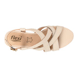 SANDALIAS DAMA FLEXI 128309 PIEL BLANCO