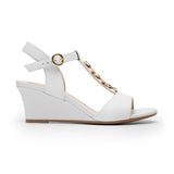 SANDALIAS DAMA FLEXI 128304 PIEL BLANCO