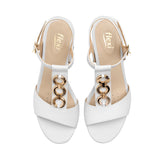 SANDALIAS DAMA FLEXI 128304 PIEL BLANCO