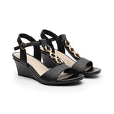 SANDALIAS DAMA FLEXI 128304 PIEL NEGRO