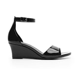SANDALIAS FLEXI MUJER 128301 CHAROL NEGRO