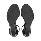 SANDALIAS FLEXI MUJER 128301 CHAROL NEGRO