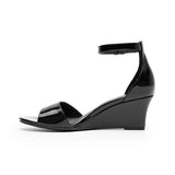 SANDALIAS FLEXI MUJER 128301 CHAROL NEGRO