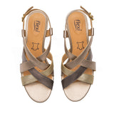 SANDALIAS FLEXI MUJER 128309 PIEL ORO