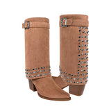BOTAS PERUGIA MUJER 19051-172 SUEDE CAFÉ