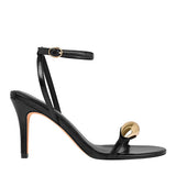 SANDALIAS PERUGIA MUJER 25013-01 SIMIPIEL NEGRO
