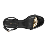 SANDALIAS PERUGIA MUJER 25013-01 SIMIPIEL NEGRO