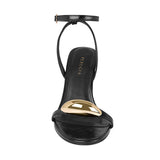 SANDALIAS PERUGIA MUJER 25013-01 SIMIPIEL NEGRO