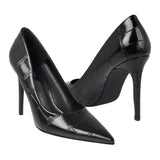Tacones Perugia para mujer, color simipiel negro, corrida 23-26