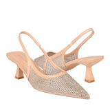 TACONES DE FIESTA PARA MUJER PERUGIA 111037 TEXTIL BEIGE