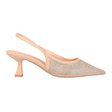 TACONES DE FIESTA PARA MUJER PERUGIA 111037 TEXTIL BEIGE