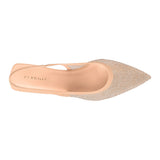TACONES DE FIESTA PARA MUJER PERUGIA 111037 TEXTIL BEIGE