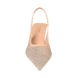 TACONES DE FIESTA PARA MUJER PERUGIA 111037 TEXTIL BEIGE