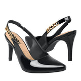 TACONES DAMA STYLO 14241 CHAROL NEGRO