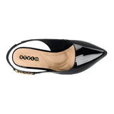 TACONES DAMA STYLO 14241 CHAROL NEGRO