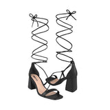 SANDALIAS DAMA STYLO 24316003SIMIPIEL NEGRO