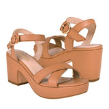 SANDALIAS DAMA STYLO 99408 SIMIPIEL CAFÉ