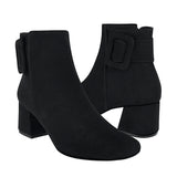 BOTINES STYLO MUJER 26008 SUEDE NEGRO