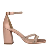 SANDALIAS DE FIESTA DAMA STYLO 22714 TEXTIL ORO ROSADO
