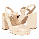 SANDALIAS DAMA STYLO 29216 CHAROL BEIGE