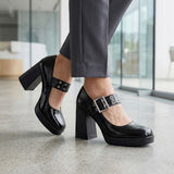 TACONES STYLO MUJER 29222 CHAROL NEGRO