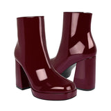 BOTINES STYLO MUJER 25506 CHAROL VINO