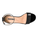 SANDALIAS STYLO MUJER 33815 CHAROL NEGRO