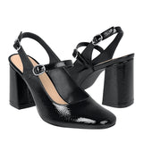 TACONES DAMA STYLO 37402 CHAROL NEGRO