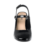 TACONES DAMA STYLO 37402 CHAROL NEGRO