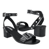 SANDALIAS DAMA STYLO 38603 SIMIPIEL NEGRO