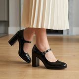 TACONES STYLO MUJER 41201CHAROL NEGRO