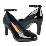 TACONES STYLO MUJER 40602 CHAROL NEGRO