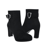 BOTINES STYLO MUJER 40701 SUEDE NEGRO
