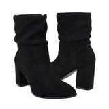 BOTINES MUJER STYLO 31106 SUEDE NEGRO
