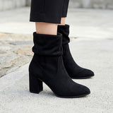 BOTINES MUJER STYLO 31106 SUEDE NEGRO