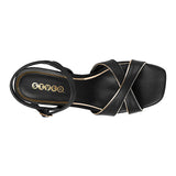 SANDALIAS STYLO MUJER 22813 SIMIPIEL NEGRO