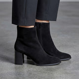 BOTINES STYLO MUJER 556001 SUEDE NEGRO