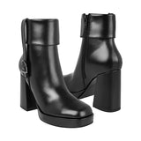 BOTINES STYLO MUJER 255017 SIMIPIEL NEGRO