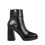 BOTINES STYLO MUJER 255017 SIMIPIEL NEGRO