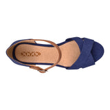Cuñas casuales Stylo para mujer textil demin 7074